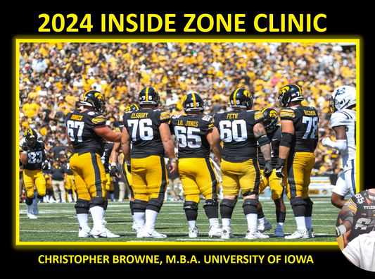 '23 - '24 U OF IOWA INSIDE ZONE CLINIC TAPE (BIG TEN WEST CHAMPS)